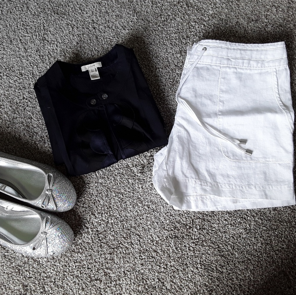J.Crew women top blouse sleeves size 2 ruffle